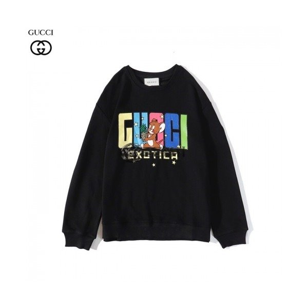✨[구찌]Gucci 2020 Mm/Wm Logo Crew-neck Cotton Tshirts - 구찌 2020 남/녀 로고 코튼 크루넥 코튼 긴팔티 Guc03033x.Size(m - 2xl).블랙