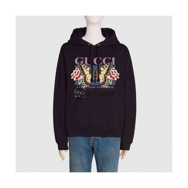 ✨[구찌]Gucci 2020 Mm/Wm Logo Casual Oversize Cotton Hooded - 구찌 2020 남/녀 로고 캐쥬얼 오버사이즈 코튼 후드티 Guc03230x.Size(xs - l).블랙