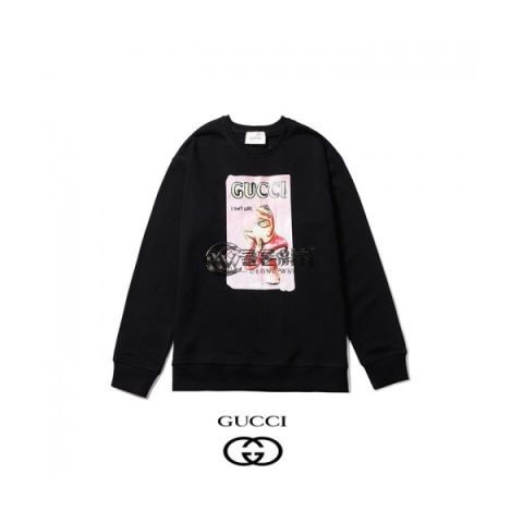 ✨[구찌]Gucci 2020 Mm/Wm Logo Crew-neck Cotton Tshirts - 구찌 2020 남/녀 로고 코튼 크루넥 코튼 긴팔티 Guc02984x.Size(s - 2xl).블랙