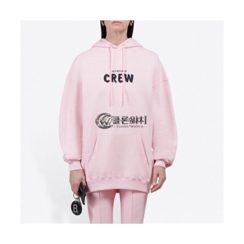 ✨[발렌시아가]Balenciaga 2020 Mm/Wm Logo Cotton Oversize Hoodie - 발렌시아가 2020 남/녀 로고 코튼 오버사이즈 후디 Bal0749x.Size(xs - l).핑크