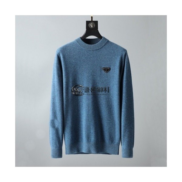 ✨[프라다]Prada 2020 Mens Crew-neck Sweaters - 프라다 2020 남성 크루넥 스웨터 Pra01222x.Size(m - 3xl).블루