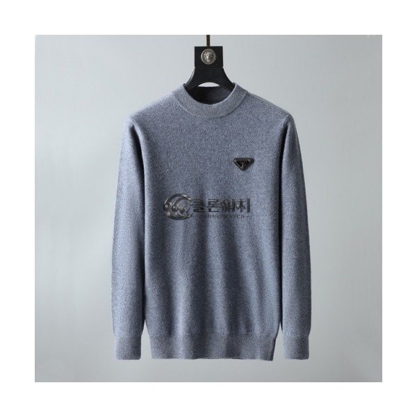 ✨[프라다]Prada 2020 Mens Crew-neck Sweaters - 프라다 2020 남성 크루넥 스웨터 Pra01223x.Size(m - 3xl).그레이