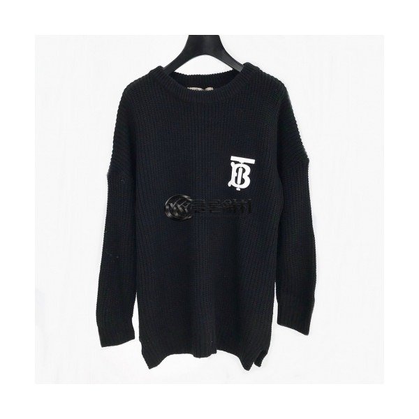 ✨[버버리]Burberry 2020 Mm/Wm Retro Logo Crew-neck Sweaters - 버버리 2020 남자 레트로 로고 크루넥 스웨터 Bur02079x.Size(m - l).블랙