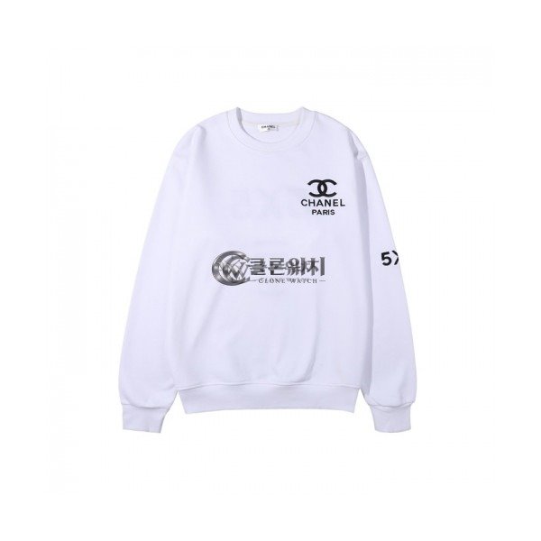 ✨Chanel Mm/Wm Crew-neck Logo Cotton Tshirt White - 샤넬 2021 남/녀 크루넥 로고 코튼 긴팔티 Cnl0800x Size(s - xl) 화이트
