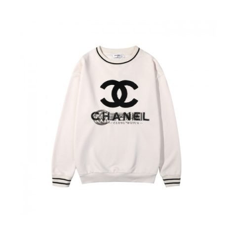 ✨Chanel Mm/Wm Crew-neck Logo Cotton Tshirt White - 샤넬 2021 남/녀 크루넥 로고 코튼 긴팔티 Cnl0803x Size(s - xl) 화이트