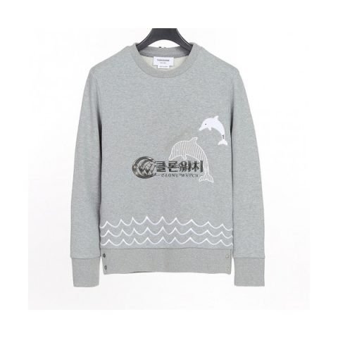✨[톰브라운]Thom Browne 2020 Mm/Wm Crew-neck Tshirts - 톰브라운 2020 남/녀 크루넥 긴팔티 Thom0967x.Size(s - 3xl).그레이