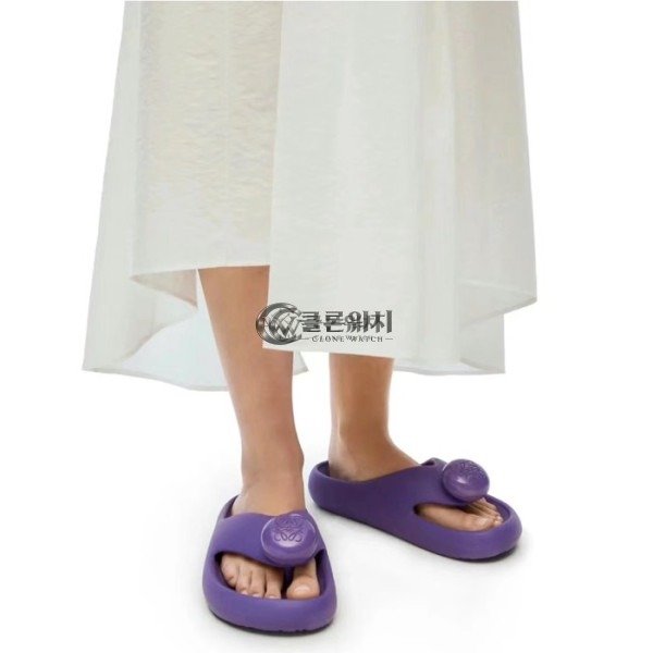 ✨로에베 여성 퍼플 슬리퍼