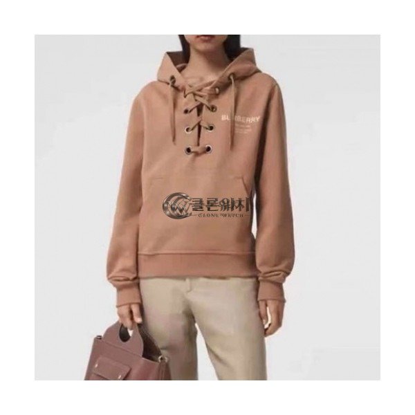 ✨Burberry Womens Logo Casual Cotton Hoodie Camel - 버버리 2021 여성 로고 캐쥬얼 코튼 후드티 Bur04098x Size(s - xl) 카멜