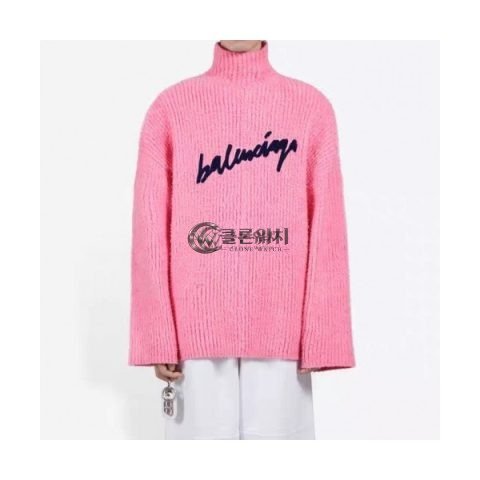✨[발렌시아가]Balenciaga 2020 Mm/Wm Logo Crew-neck Sweaters - 발렌시아가 2020 여자 로고 크루넥 스웨터 Bal0740x.Size(xs - m).핑크