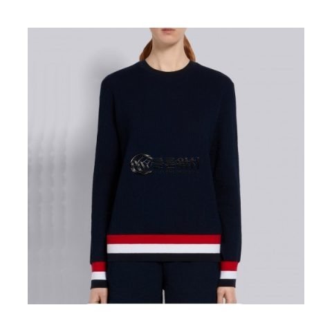 ✨Thom Browne Womens Crew-neck Tshirts - 톰브라운 여성 크루넥 긴팔티 - tho1152x