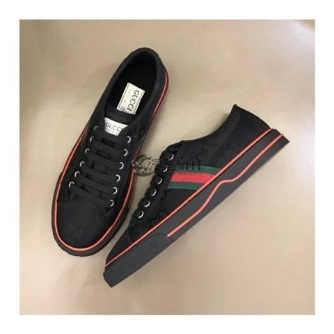 ✨구찌 남/녀 테니스 블랙 스니커즈- Unisex Black Sneakers