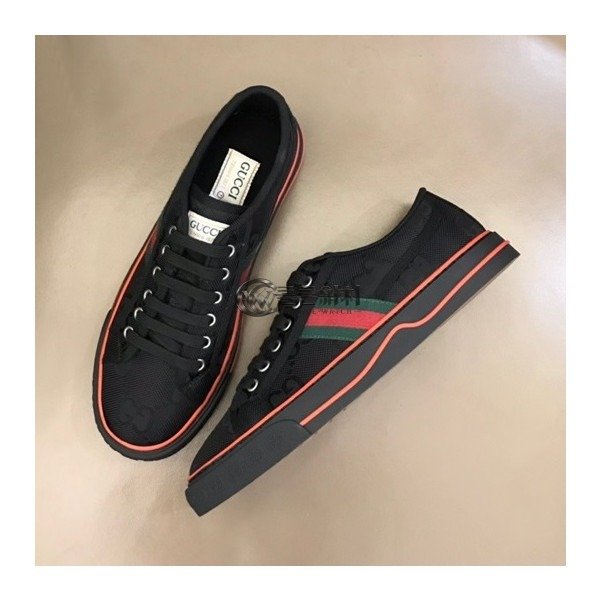 ✨구찌 남/녀 테니스 블랙 스니커즈- Unisex Black Sneakers