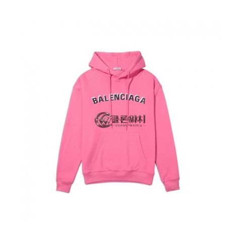 ✨[발렌시아가]Balenciaga 2020 Mm/Wm Logo Cotton Oversize Hoodie - 발렌시아가 2020 남/녀 로고 코튼 오버사이즈 후디 Bal0783x.Size(xs - m).핑크