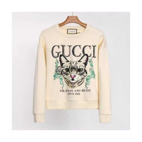 ✨[구찌]Gucci 2020 Mens Logo Crew-neck Cotton Tshirts - 구찌 2020 여성 로고 코튼 크루넥 코튼 긴팔티 Guc03198x.Size(s - l).아이보리
