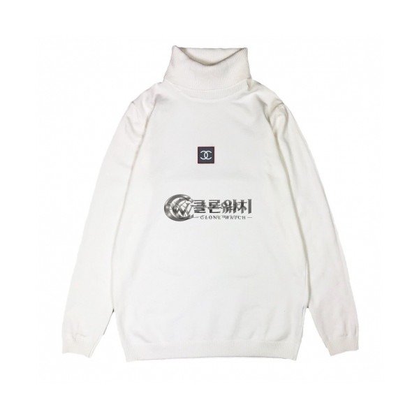 ✨Chanel 2019 Mens Crew-neck Logo Wool Sweater - 샤넬 2019 남성 크루넥 로고 울 스웨터 Cnl0504x.Size(m - 2xl).화이트