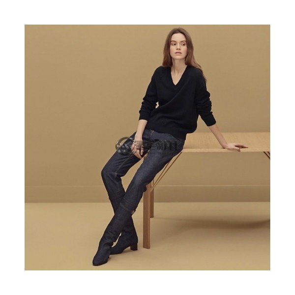 ✨Hermes Womens Wool V-neck Sweater - 에르메스 여성 울 브이넥 스웨터 - her314x
