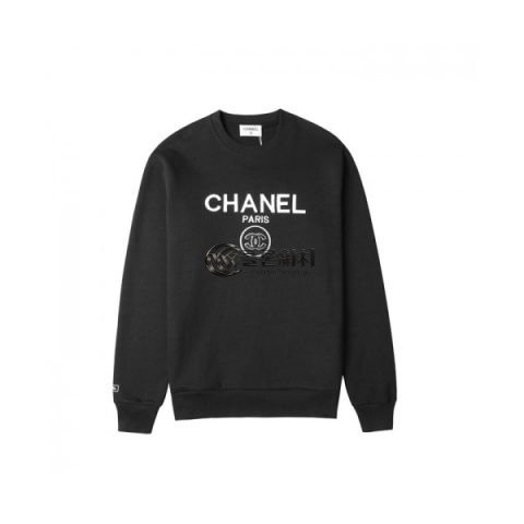 ✨Chanel 2020 Womens Crew-neck Logo Cotton Tshirts - 샤넬 2020 여성 크루넥 로고 코튼 긴팔티 Cnl0633x.Size(s - l).블랙