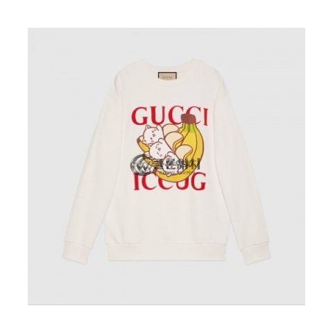 ✨Gucci Womens Logo Crew-neck Cotton Tshirts Ivory - 구찌 2021 여성 로고 코튼 크루넥 코튼 긴팔티 Guc03800x Size(s - l) 아이보리