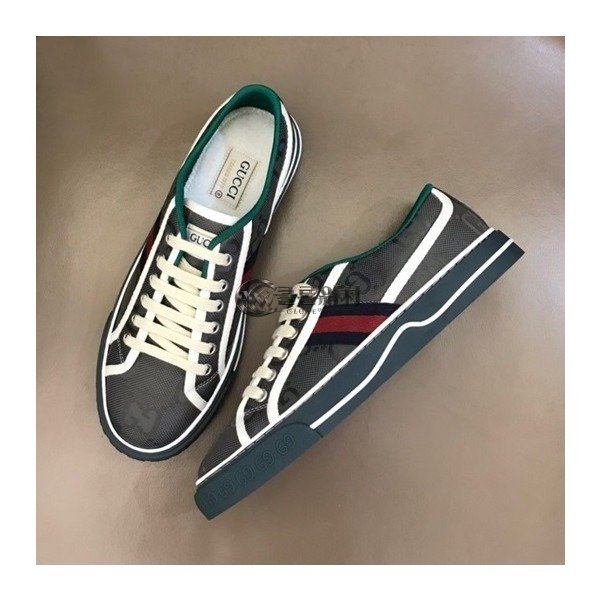 ✨구찌 남/녀 테니스 그레이 스니커즈- Unisex Gray Sneakers