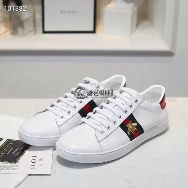 ✨Gucci 2020 Mens Leather Sneakers - 구찌 2020 남성용 레더 스니커즈 GUCS0866,Size(240 - 275),화이트