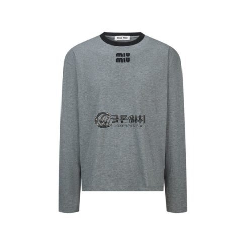 ✨미우미우 남성 라운드 긴팔티