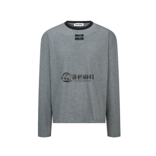 ✨미우미우 남성 라운드 긴팔티