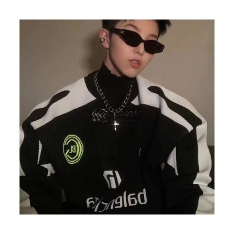 ✨Balenciaga Mm/Wm Logo Crew-neck Sweaters Black - 발렌시아가 2021 남자 로고 크루넥 스웨터 Bal01216x Size(s - l) 블랙