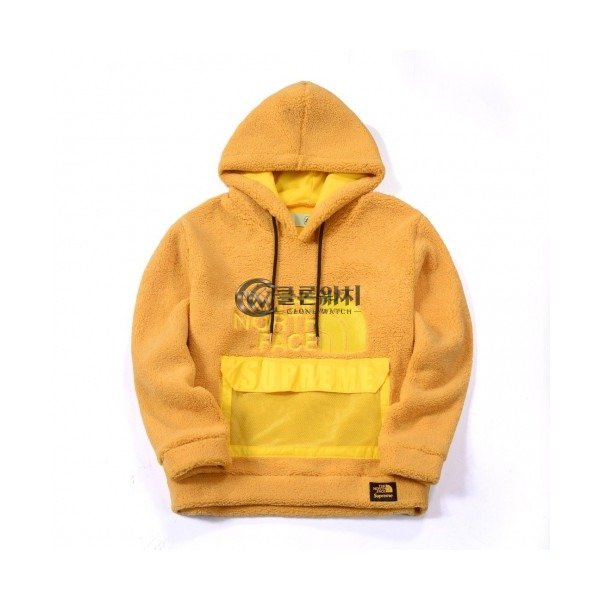 ✨The North Face 2020 Mens Logo Flannel Hoodie - 노스페이스 2020 남성 로고 플란넬 후디 Nor0133x.Size(s - l).옐로우