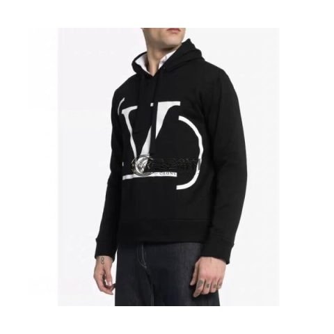✨[발렌티노]Valentino 2020 Mens Logo Casual Cotton Hoodie - 발렌티노 2020 남성 로고 캐쥬얼 코튼 후디 Val0317x.Size(m - 2xl).블랙