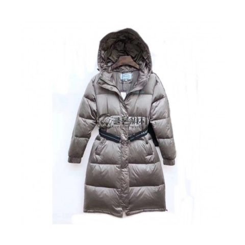✨Prada 2019 Womens Logo Casual Goose Down Padding - 프라다 2019 여성 로고 캐쥬얼 구스다운 패딩 Pra0834x.Size(s - xl).그레이