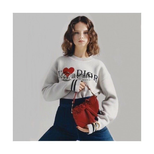 ✨Dior 2019 Womens Retro Logo Crew-neck Sweater - 디올 2019 여성 레트로 로고 크루넥 스웨터 Dio0344x.Size(s - xl).화이트