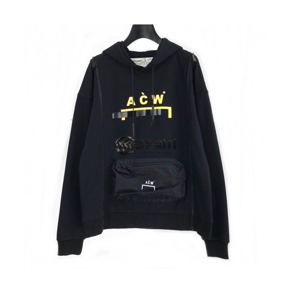 ✨[어콜드월]A-cold-wall 2020 Mens Logo Printing Cotton Hoodie - 어콜드월 2020 남성 로고 프린팅 코튼 후디 Acw0024x.Size(m - xl).블랙