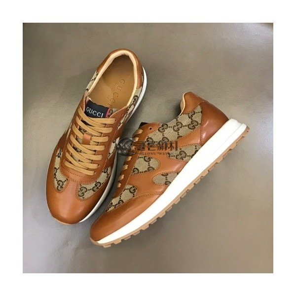 ✨구찌 남성 클래식 카멜 스니커즈- Mens Camel Sneakers