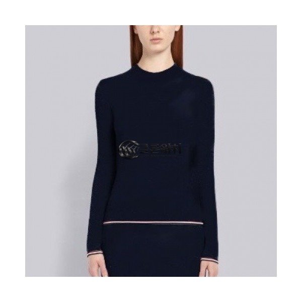 ✨Thom Browne 2019 Womens Crew-neck Sweater - 톰브라운 2019 여성 크루넥 스웨터 Thom0411x.Size(s - l).네이비