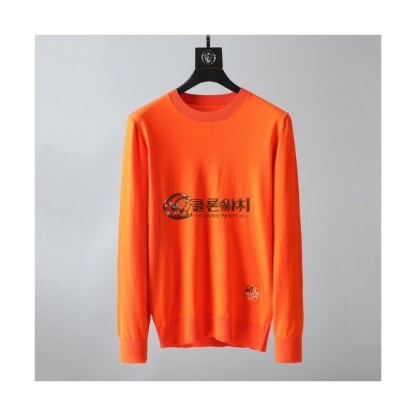 ✨Loewe 2020 Mens Logo Crew-neck Wool Sweaters - 로에베 2020 남성 로고 크루넥 울 스웨터 Loe0339x.Size(m - 3xl).오렌지