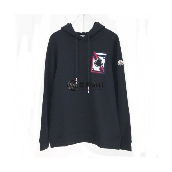 ✨[몽클레어]Moncler 2020 Mens Logo Casual Cotton Hoodie - 몽클레어 2020 남성 로고 캐쥬얼 코튼 후디 Moc01516x.Size(m - 2xl).블랙