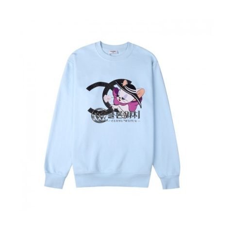 ✨Chanel Mm/Wm Crew-neck Logo Cotton Tshirts Blue - 샤넬 2021 남/녀 크루넥 로고 코튼 긴팔티 Cnl0786x Size(s - l) 블루