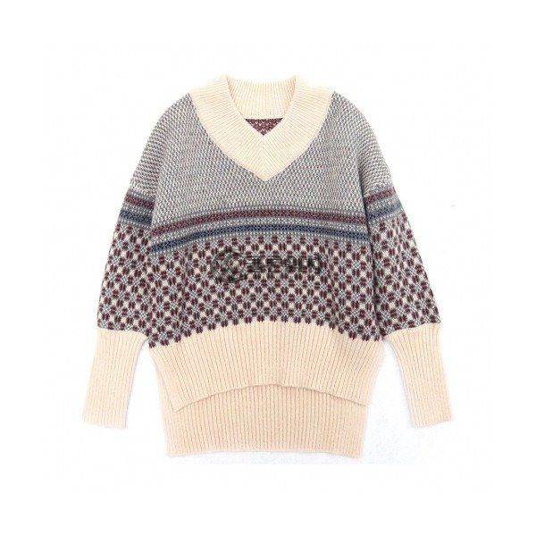 ✨Thom Browne 2019 Womens Strap V-neck Sweater - 톰브라운 2019 여성 스트랩 브이넥 스웨터 Thom0242x.Size(s - l).그레이