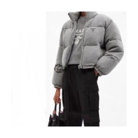 ✨Prada Womens Logo Casual Duck Down Jackets Gray - 프라다 2021 여성 로고 캐쥬얼 다운 자켓 Pra02415x Size(s - l) 그레이