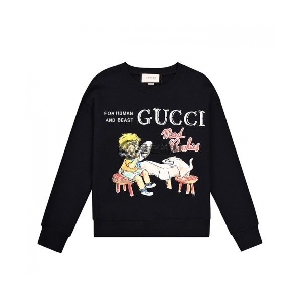 ✨[구찌]Gucci 2020 Mm/Wm Logo Crew-neck Cotton Tshirts - 구찌 2020 남/녀 로고 코튼 크루넥 코튼 긴팔티 Guc03178x.Size(s - l).블랙