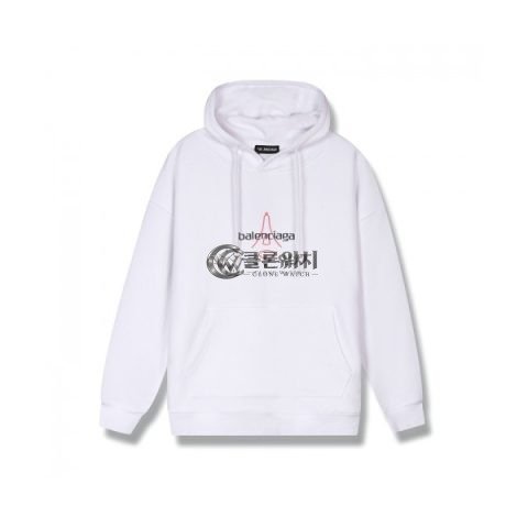 ✨[발렌시아가]Balenciaga 2020 Mm/Wm Logo Cotton Hoodie - 발렌시아가 2020 남/녀 로고 코튼 후디 Bal0835x.Size(xs - l).화이트
