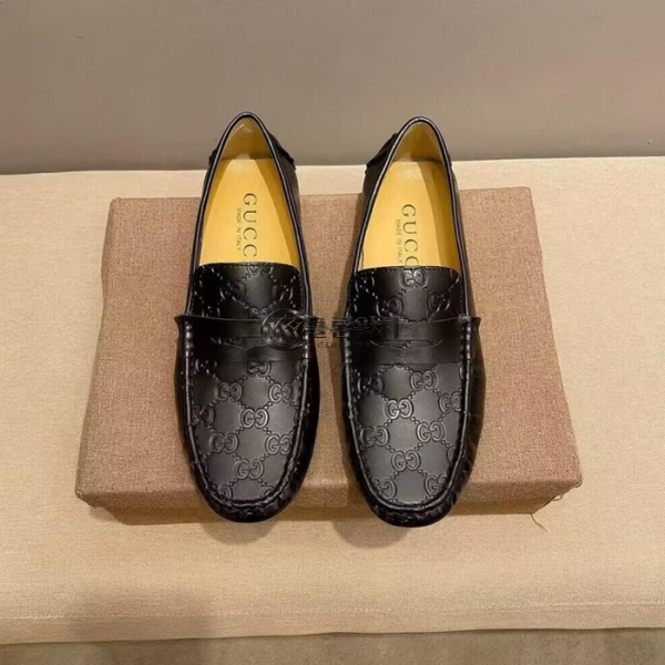 ✨Gucci 2024 Mens Leather Loafer - 구찌 2024 남성용 레더 로퍼 GUCS0943,Size(240 - 275).블랙