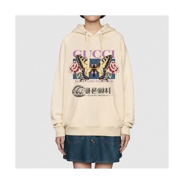 ✨[구찌]Gucci 2020 Mm/Wm Logo Casual Oversize Cotton Hooded - 구찌 2020 남/녀 로고 캐쥬얼 오버사이즈 코튼 후드티 Guc03229x.Size(xs - l).아이보리
