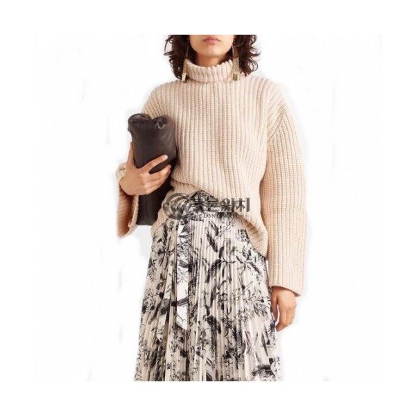 ✨Loewe 2020 Womens Trendy Turtle-neck Wool Sweater - 로에베 2020 여성 트렌디 터틀넥 울 스웨터 Loe0145x.Size(s - l).아이보리