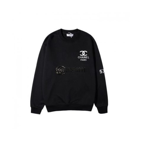 ✨Chanel Mm/Wm Crew-neck Logo Cotton Tshirt Black - 샤넬 2021 남/녀 크루넥 로고 코튼 긴팔티 Cnl0809x Size(s - xl) 블랙