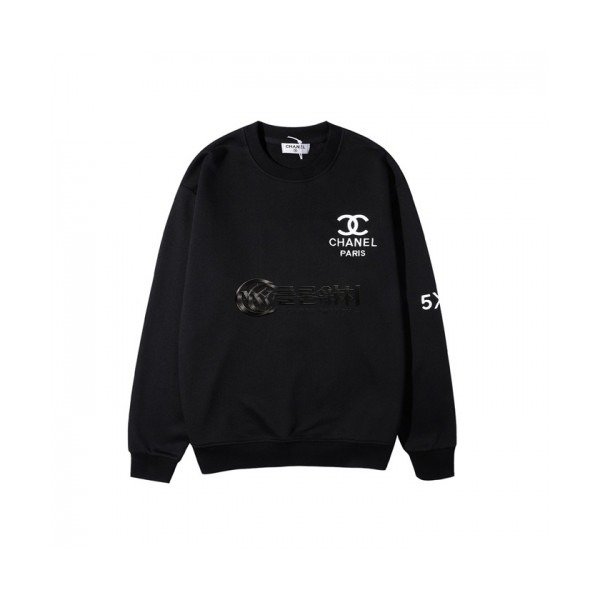 ✨Chanel Mm/Wm Crew-neck Logo Cotton Tshirt Black - 샤넬 2021 남/녀 크루넥 로고 코튼 긴팔티 Cnl0809x Size(s - xl) 블랙