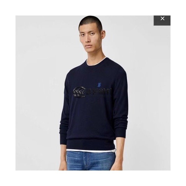 ✨Burberry 2019 Mens Retro Logo Sweater - 버버리 남성 레트로 로고 니트 BURST0222.Size(S - 2XL),네이비