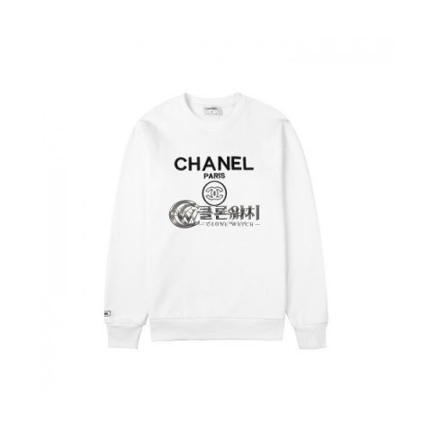 ✨Chanel 2020 Womens Crew-neck Logo Cotton Tshirts - 샤넬 2020 여성 크루넥 로고 코튼 긴팔티 Cnl0634x.Size(s - l).화이트