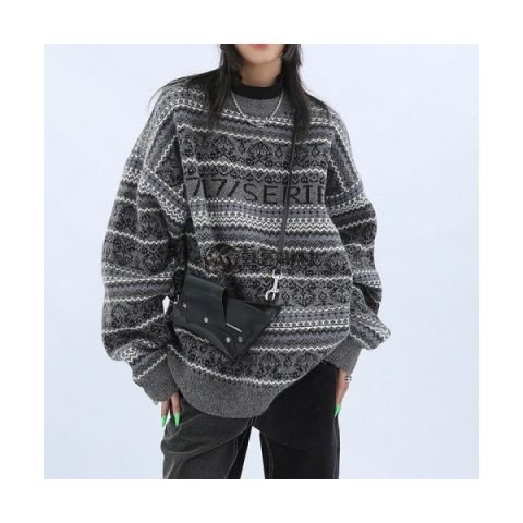 ✨Balenciaga Mm/Wm Logo Crew-neck Sweaters Gray - 발렌시아가 2021 여자 로고 크루넥 스웨터 Bal01278x Size(s - l) 그레이