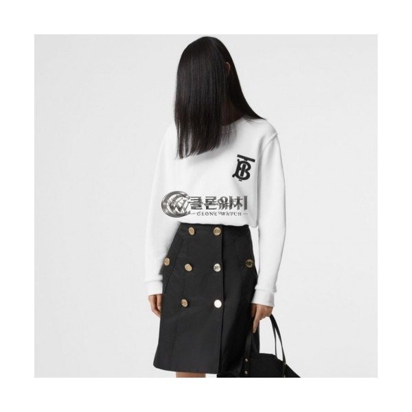 ✨Burberry 2020 Mm/Wm Logo Casual Cotton Tshirts - 버버리 2020 남자 로고 캐쥬얼 코튼 긴팔티 Bur02112x.Size(s - xl).화이트